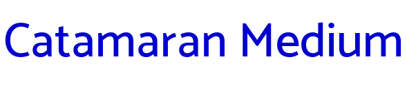 Catamaran Medium шрифт